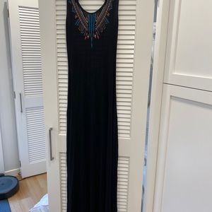 Maxi dress with open back - bought in Maui
